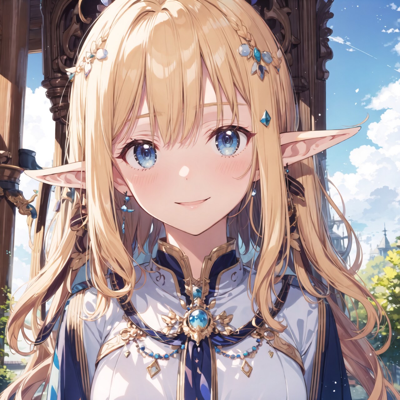 エルフ姫近影 | の人気AIイラスト・グラビア