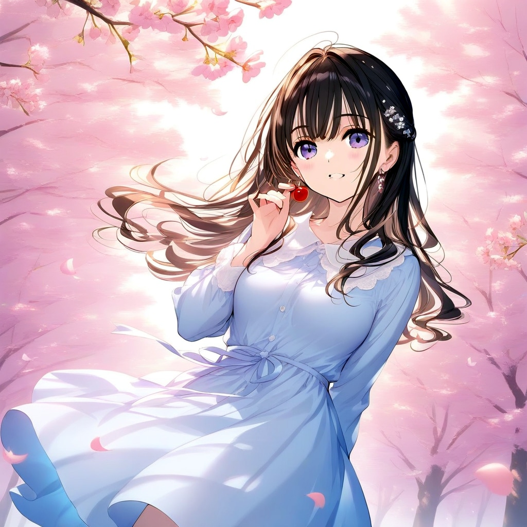 桜の木の下で | の人気AIイラスト・グラビア