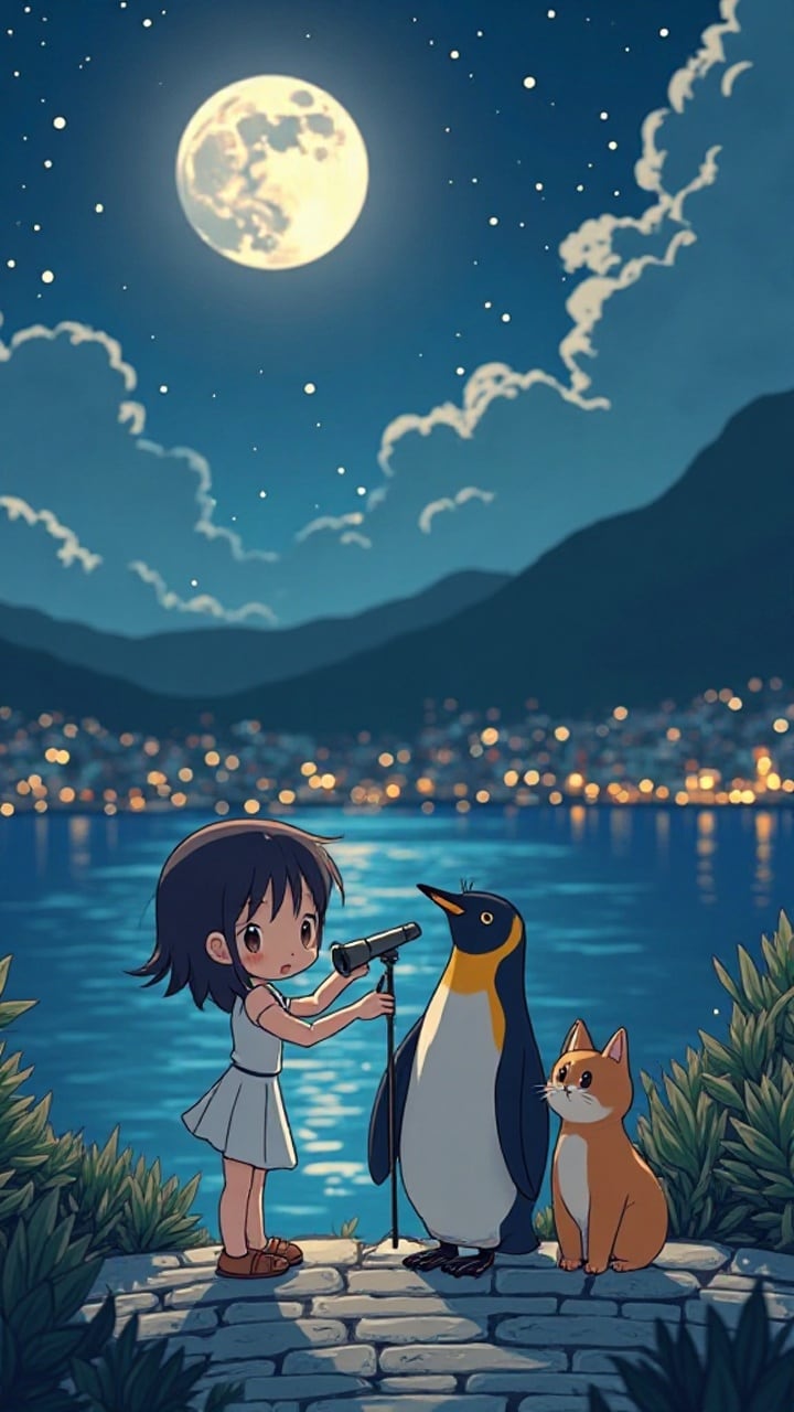 ２お月様『こんばんは。』 | の人気AIイラスト・グラビア