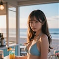 ビーチカフェの店員 2枚目