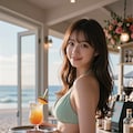 ビーチカフェの店員 4枚目
