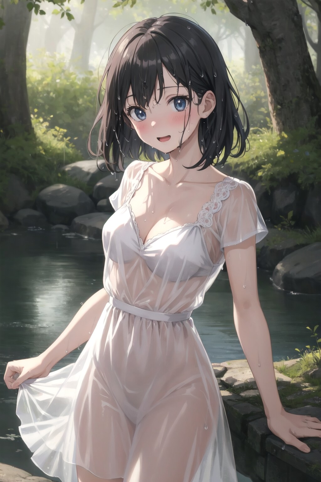 急に雨振られちゃったね