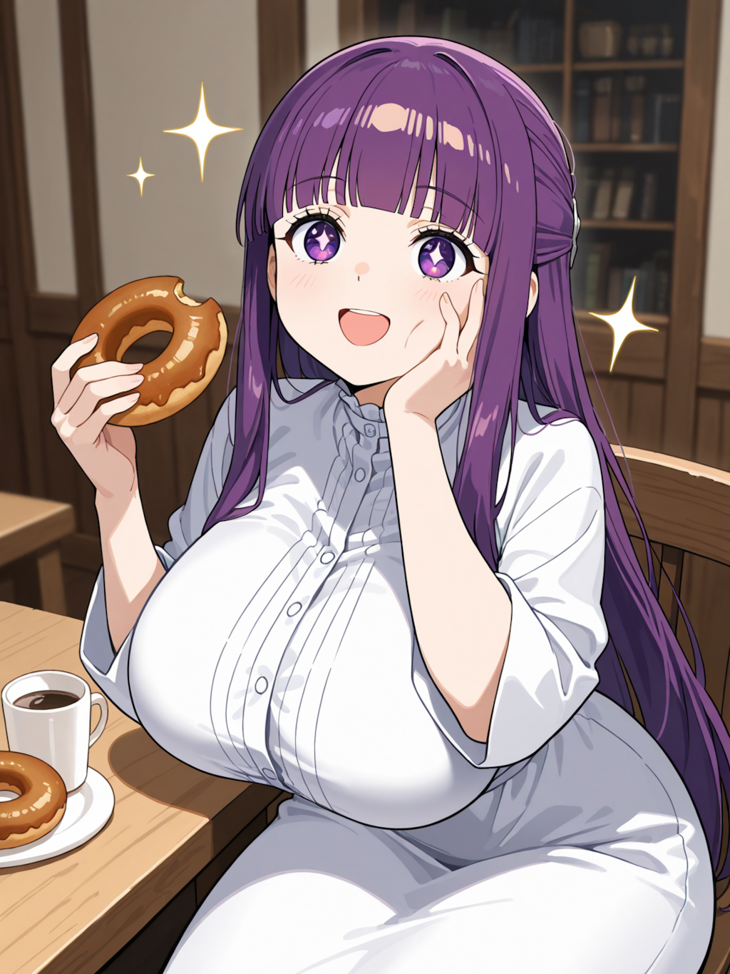 ドーナツ食べてるフェルン