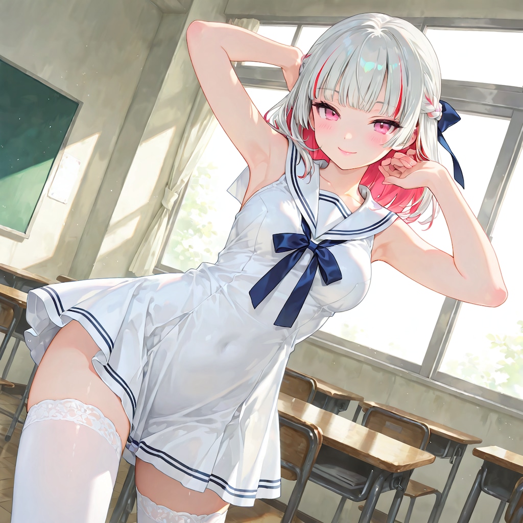 夏休みのインナーカラー