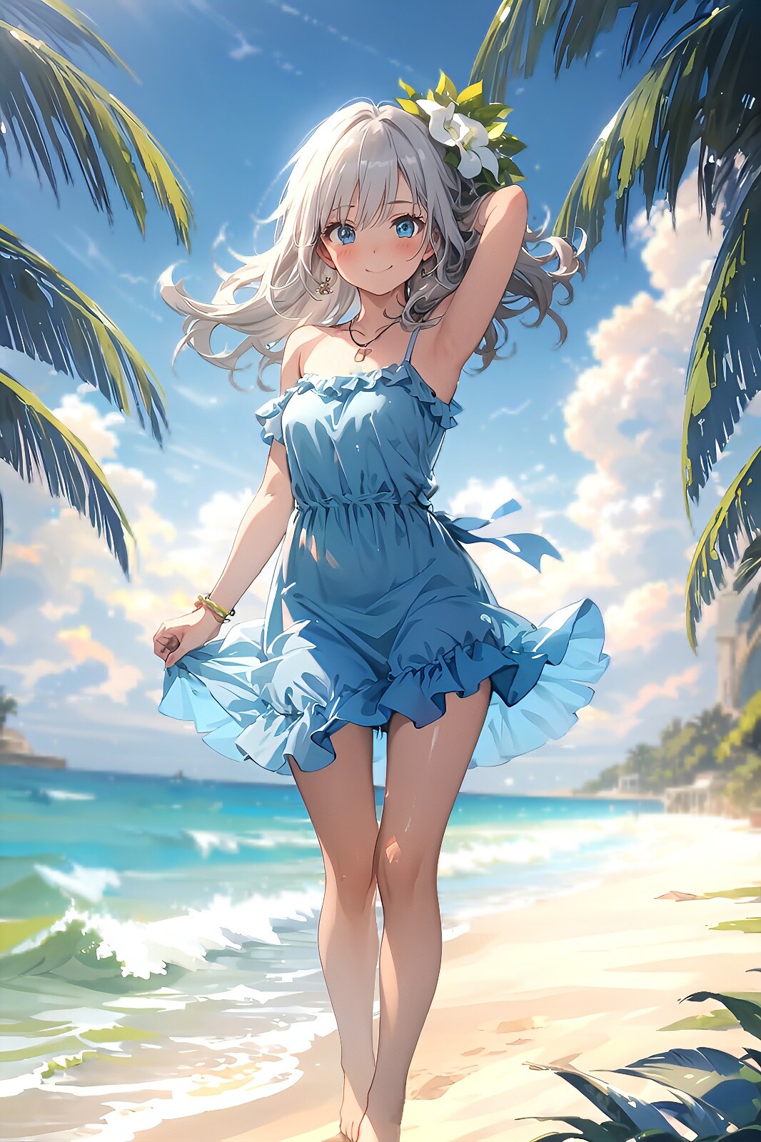 水際の彼女 | の人気AIイラスト・グラビア