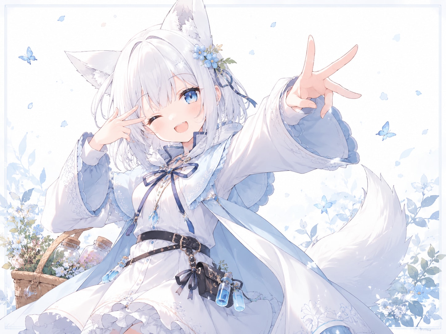 ココロちゃん、決めポーズ！ | の人気AIイラスト・グラビア