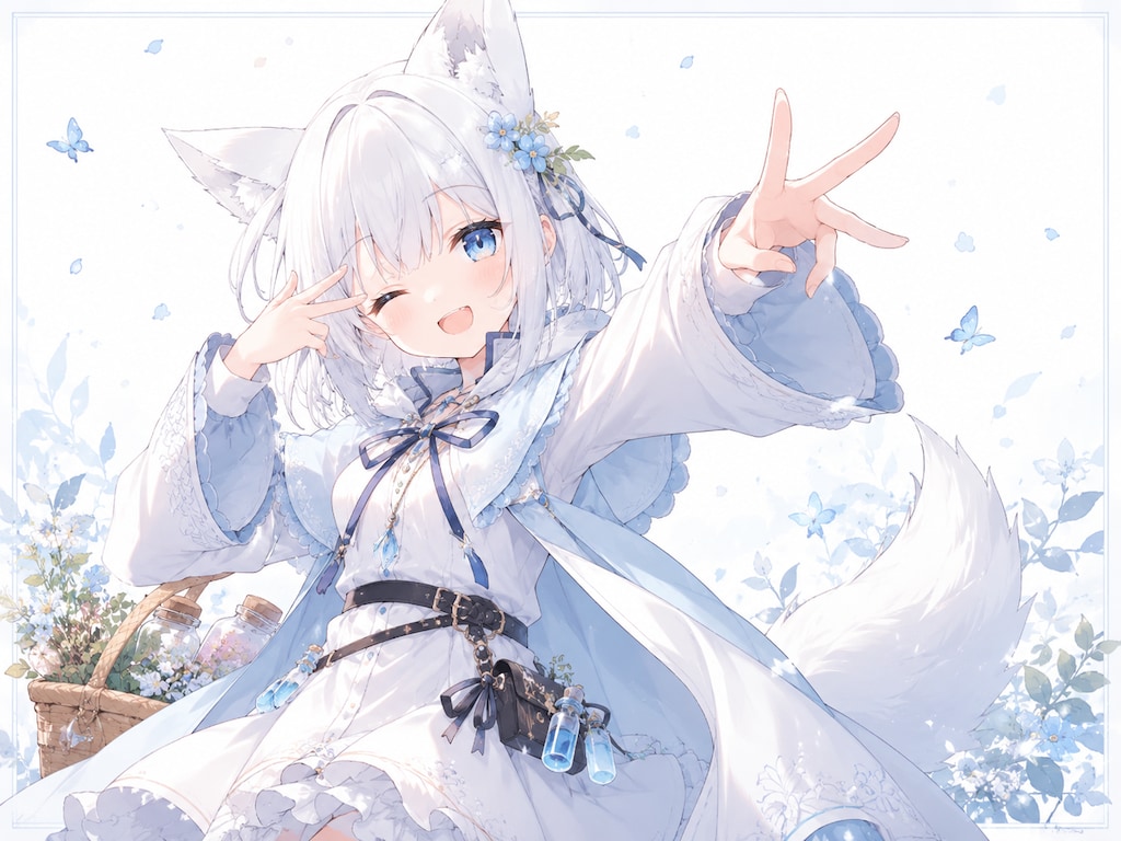 ココロちゃん、決めポーズ！