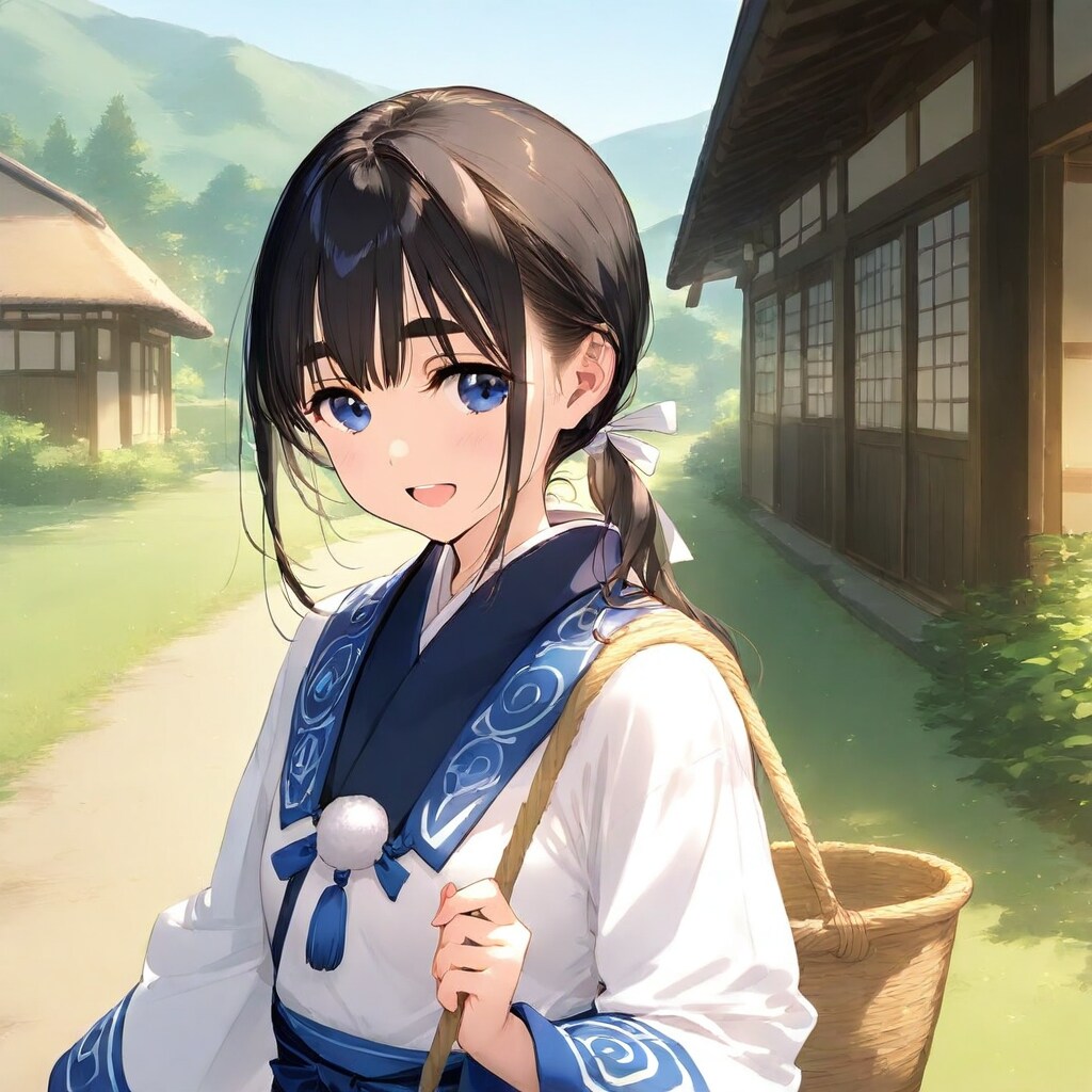 働き者のアイヌ少女