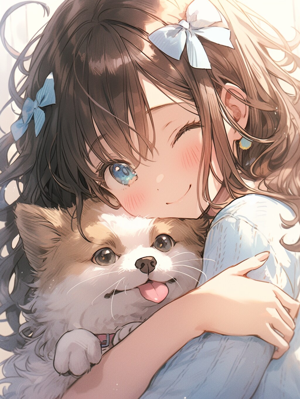 犬と女の子 dog and girl