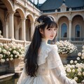 純白姫とお庭の花 (real) 3枚目