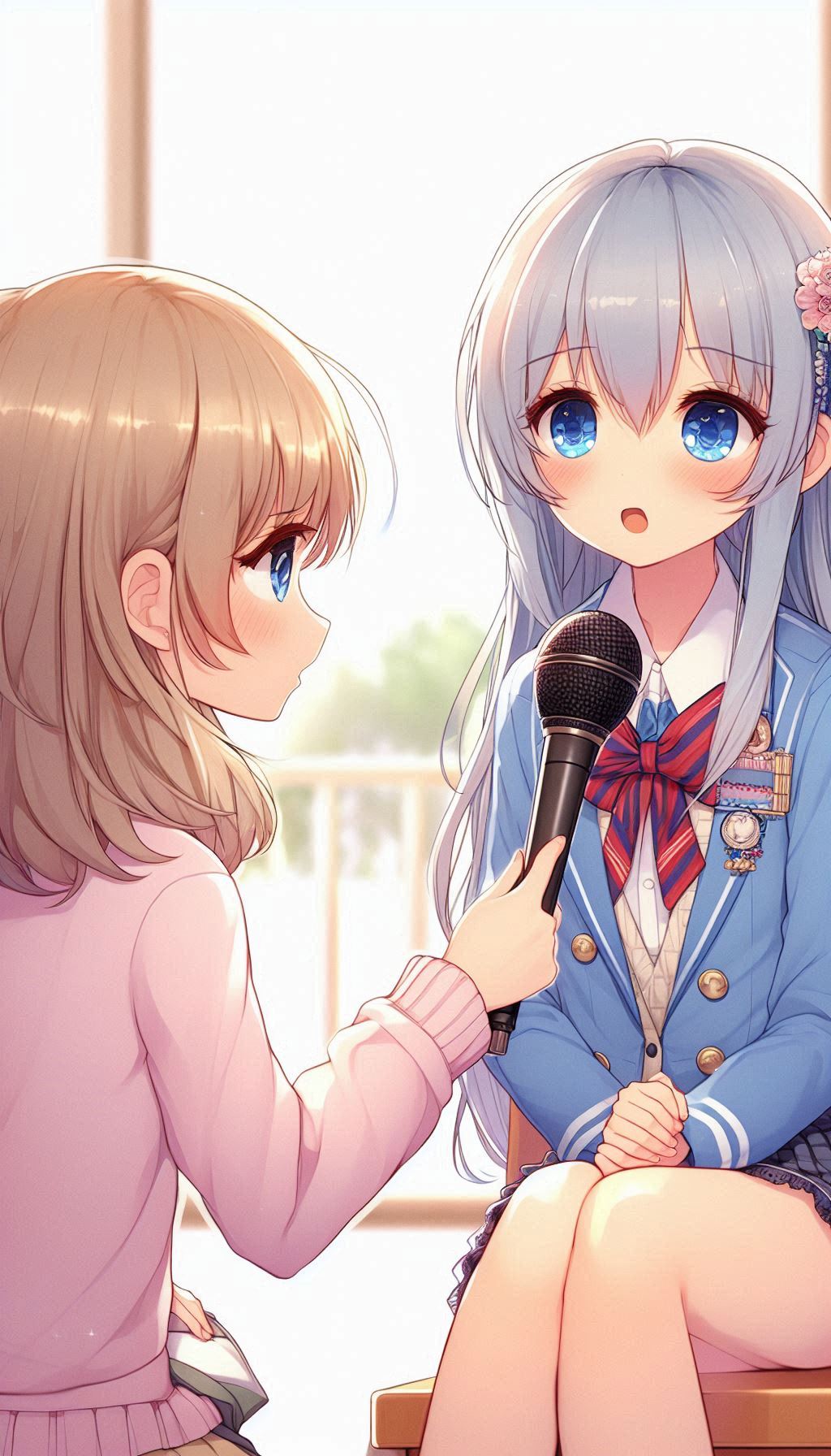 インタビュー風景 | の人気AIイラスト・グラビア