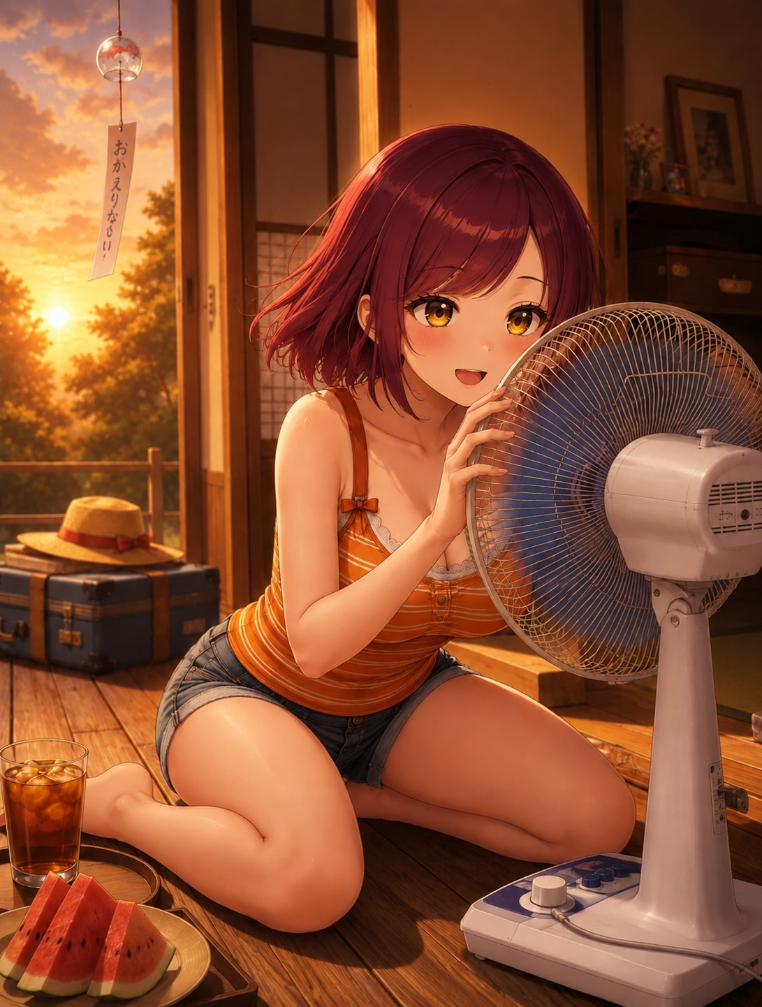 こんばんは（挨拶メイドの芽衣ちゃん）