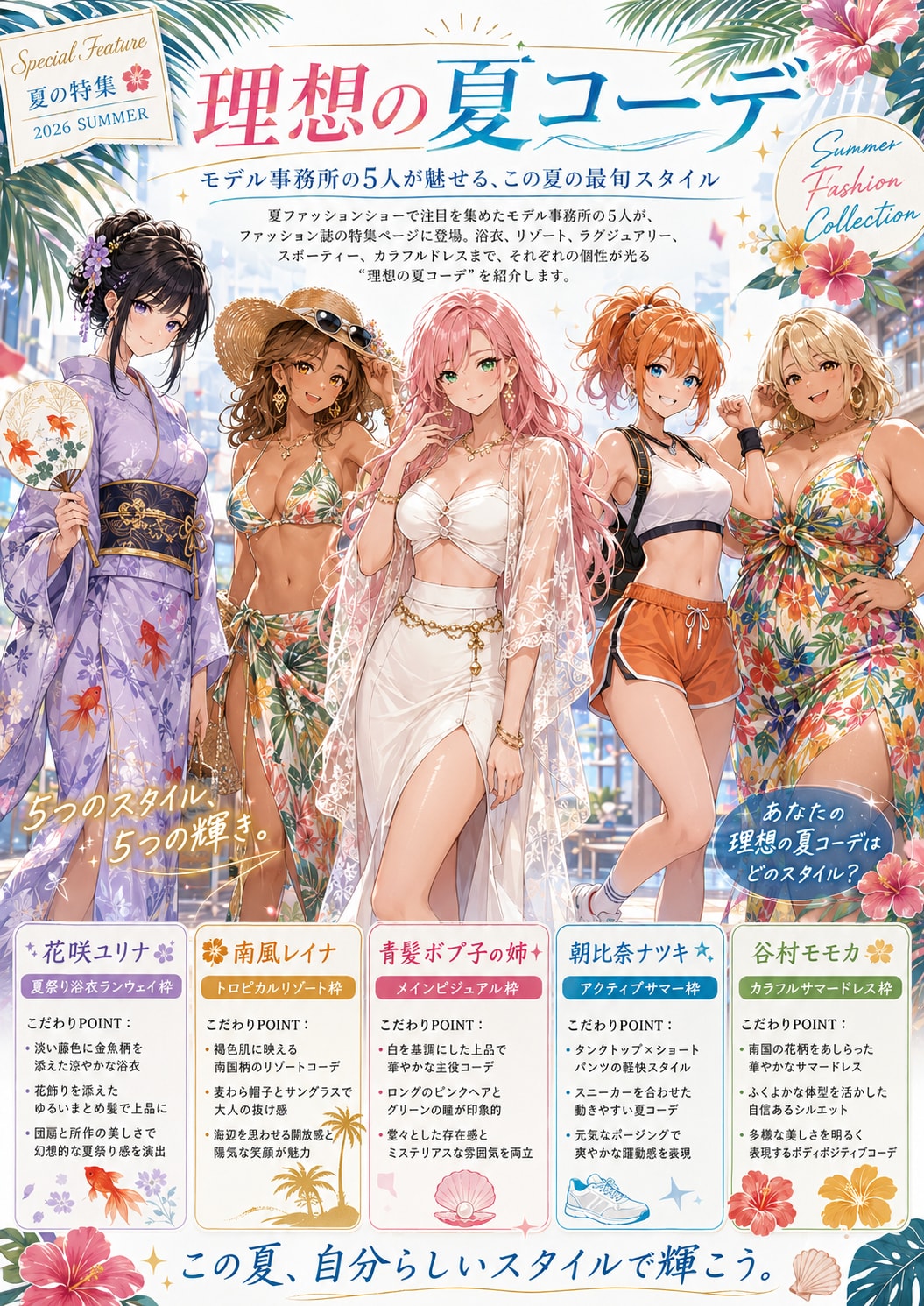理想の夏コーデ