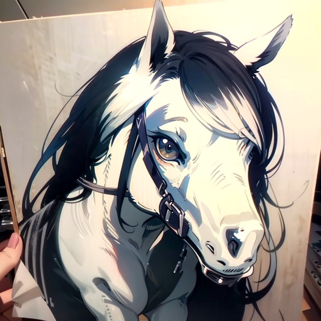 ハンサムな馬の絵