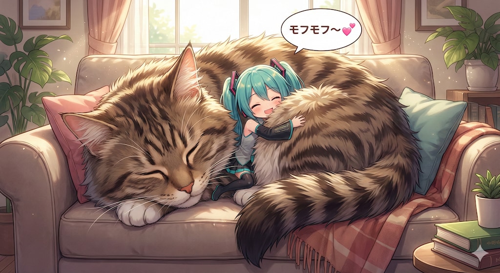 ミクちゃん モフモフ💞