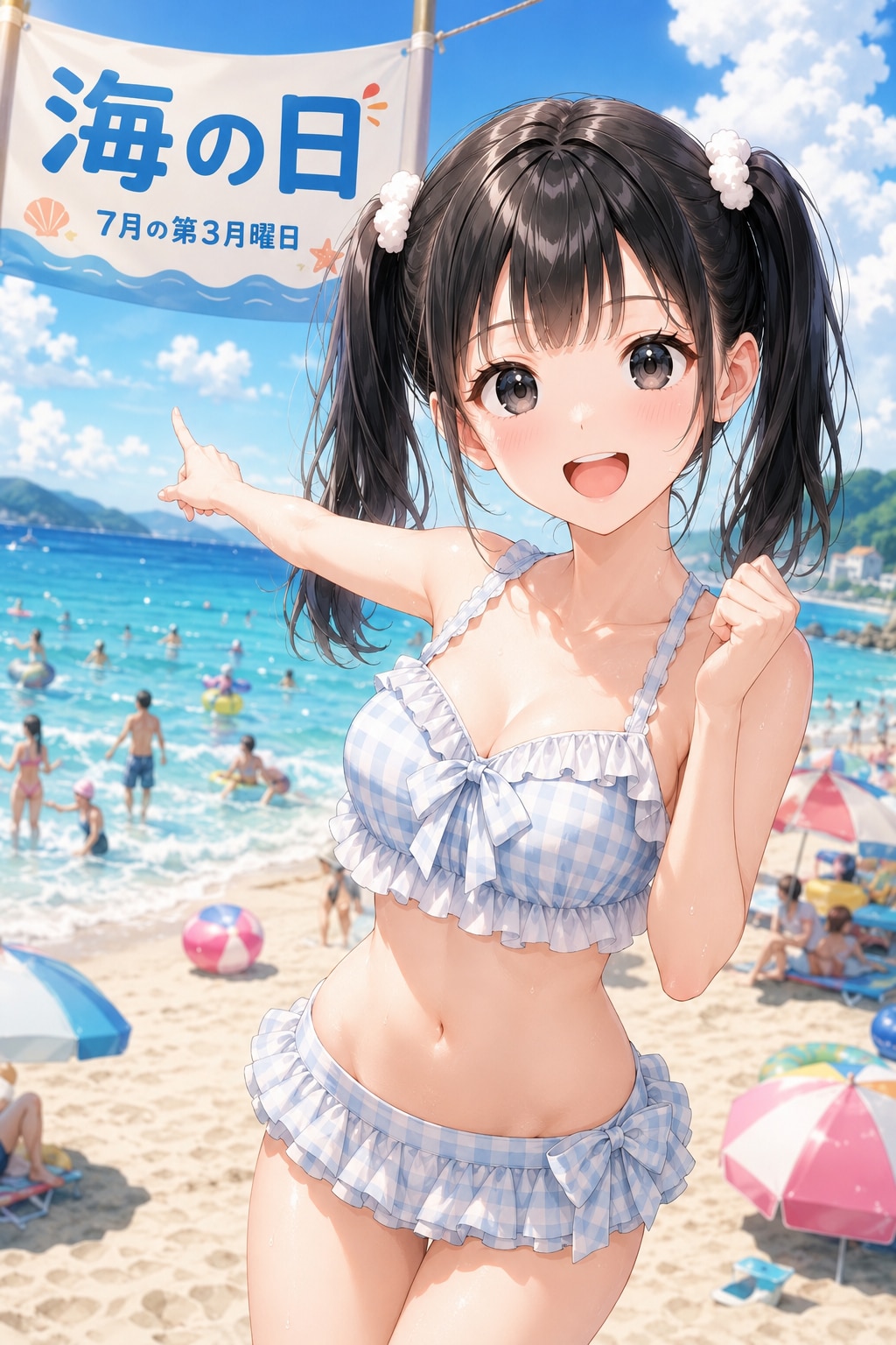今日は海の日🌊早く泳ごうよ〜♪