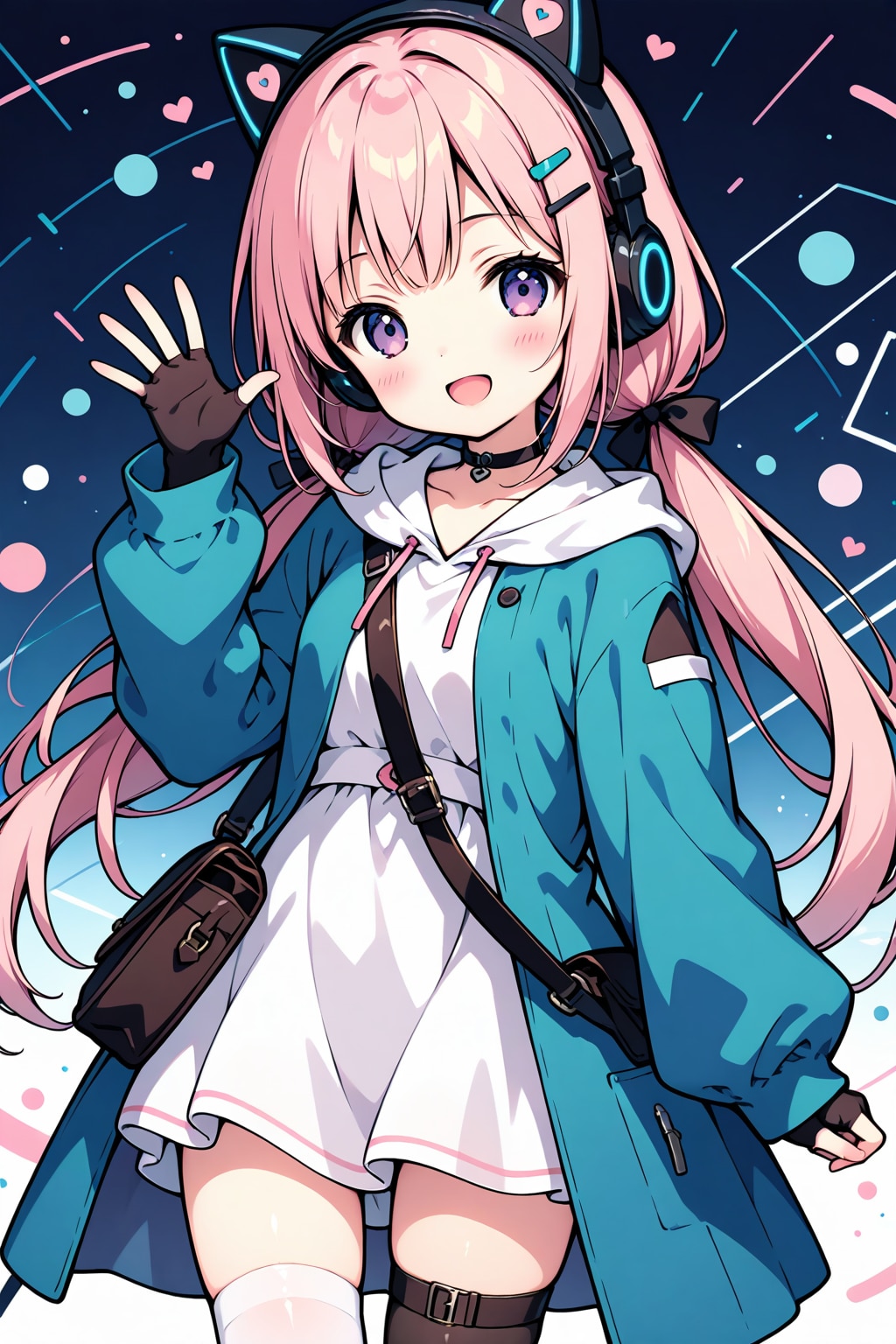 あざと可愛いゲーマースタイルな桃香（GHOST Edition） | の人気AIイラスト・グラビア