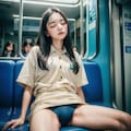 電車で寝ちゃった💛 12枚目
