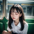 電車で寝ちゃった💛 7枚目
