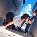 少〇とお姉さんの路地裏 #18-008 4枚目