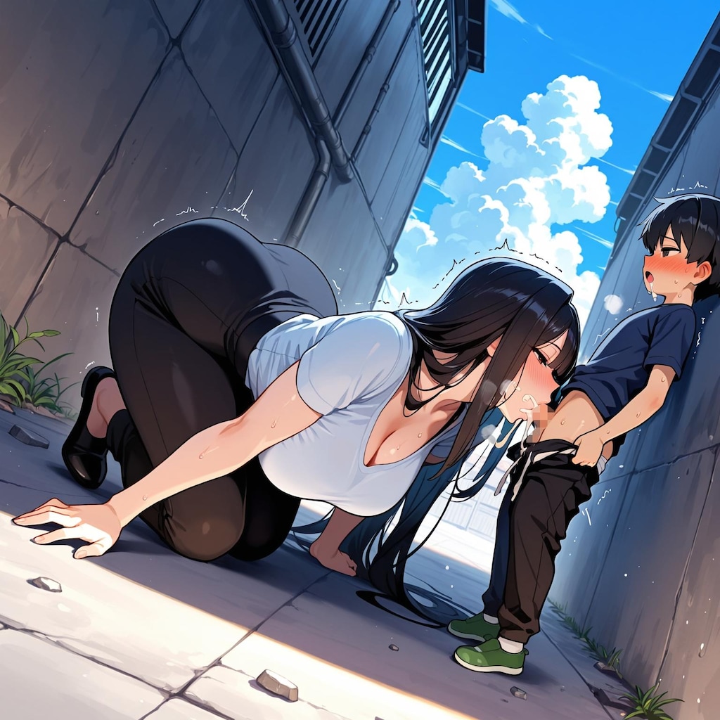 少〇とお姉さんの路地裏 #18-008