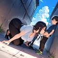 少〇とお姉さんの路地裏 #18-008 3枚目