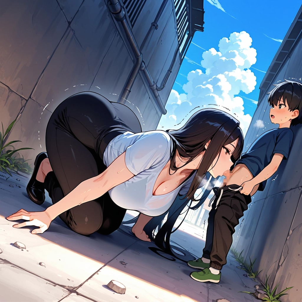 少〇とお姉さんの路地裏 #18-008