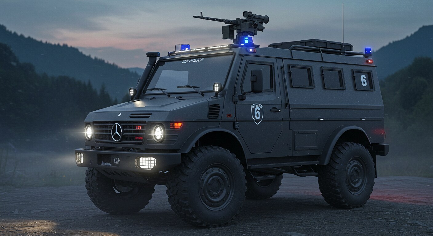 ベンツウニモグ軍用車
