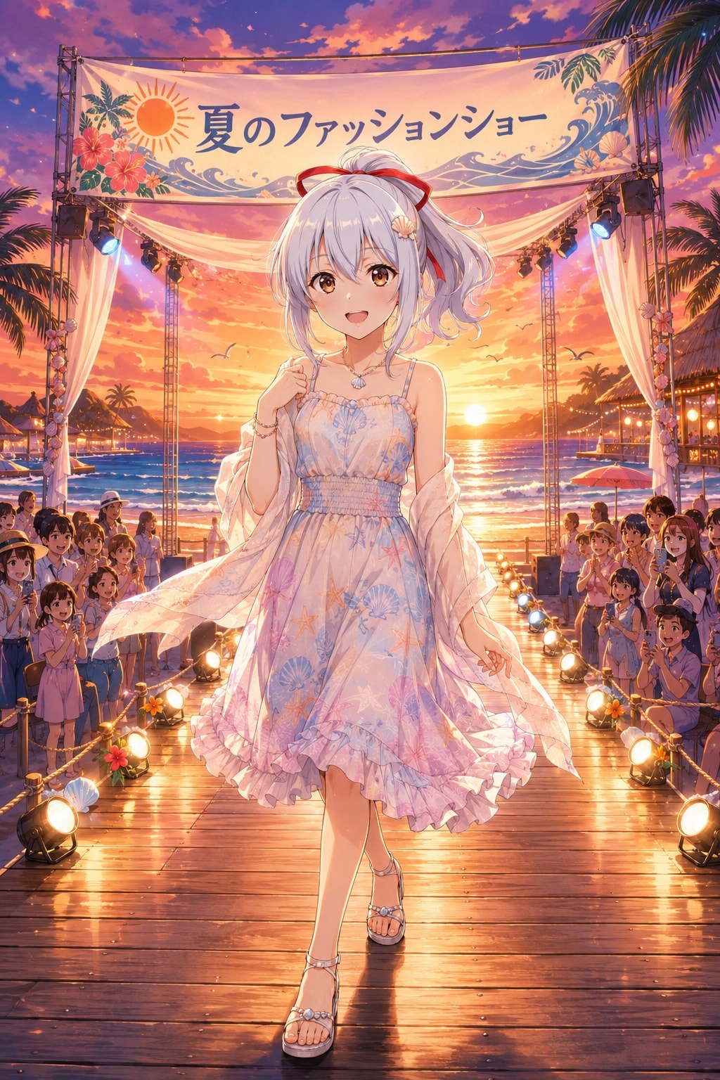 夏のファッションショーなエル