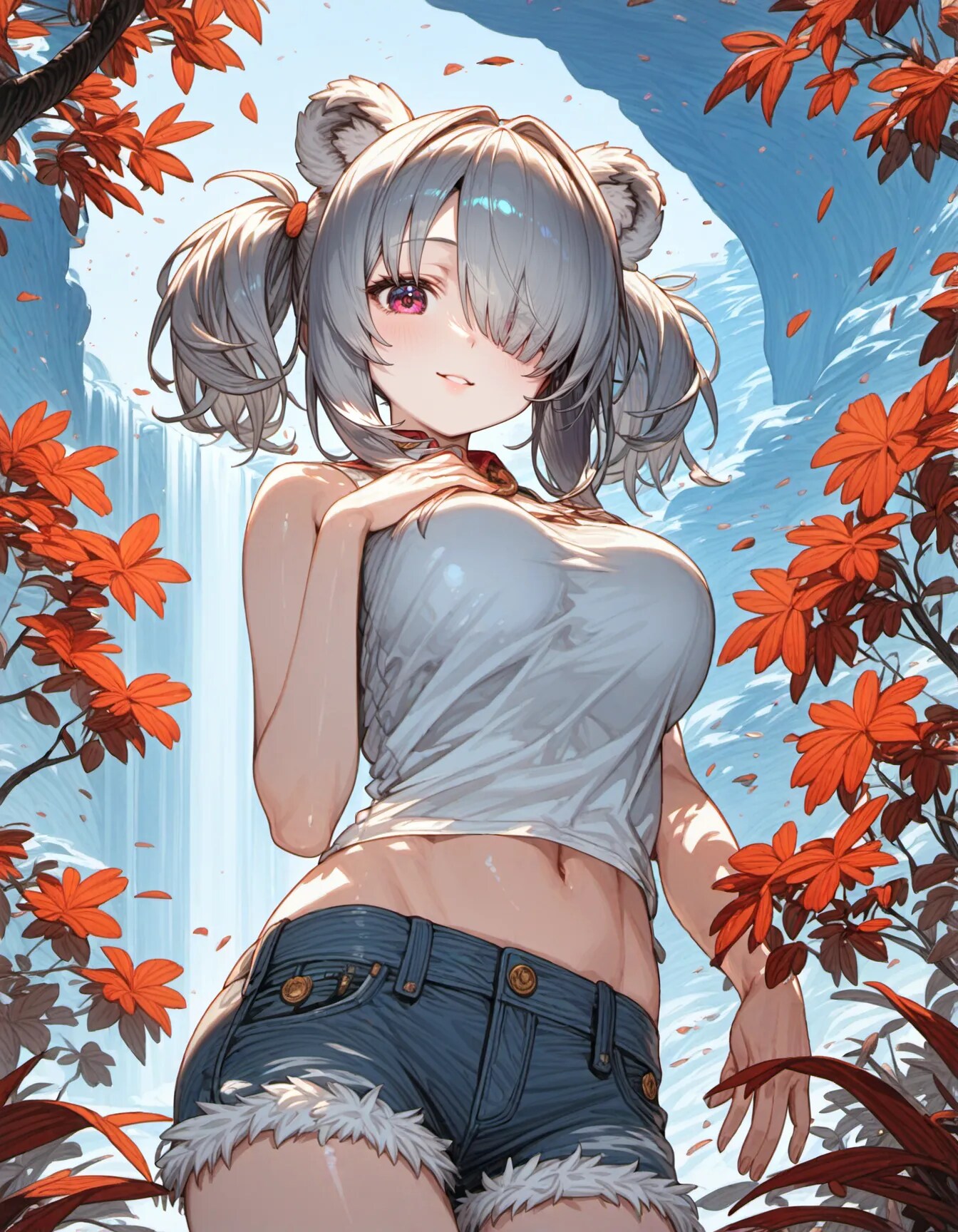 Autumn Beyond the Falls