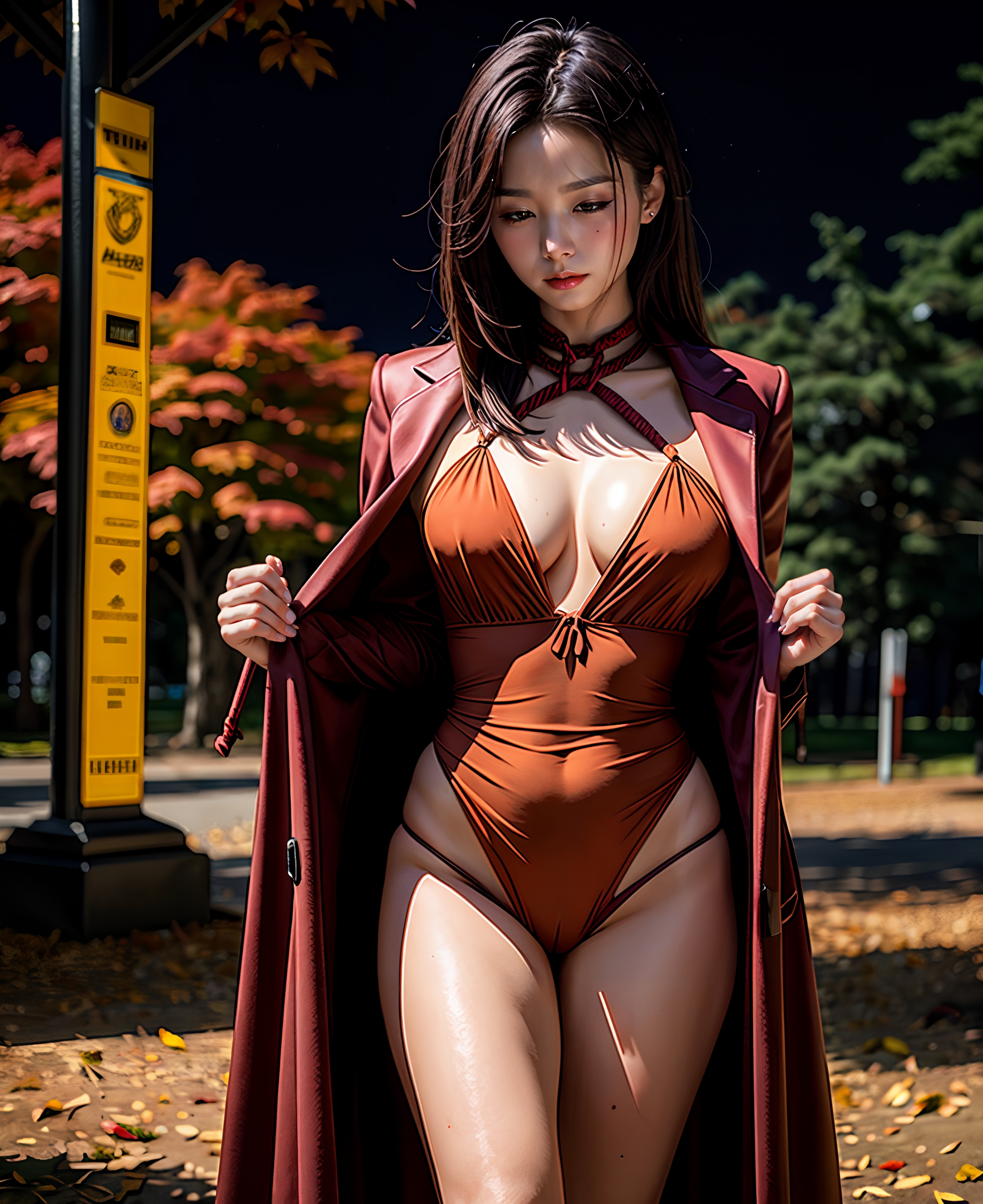 💕縦長 羞恥露出調教を紅葉通りで💕