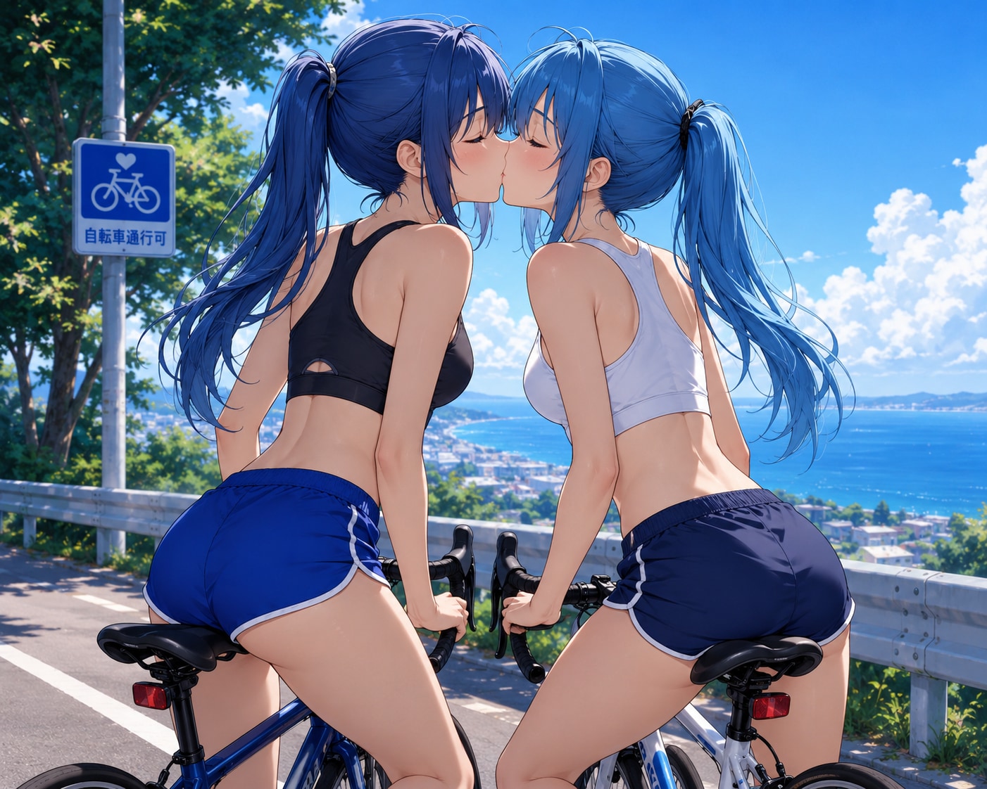 自転車で百合_ChatGPT