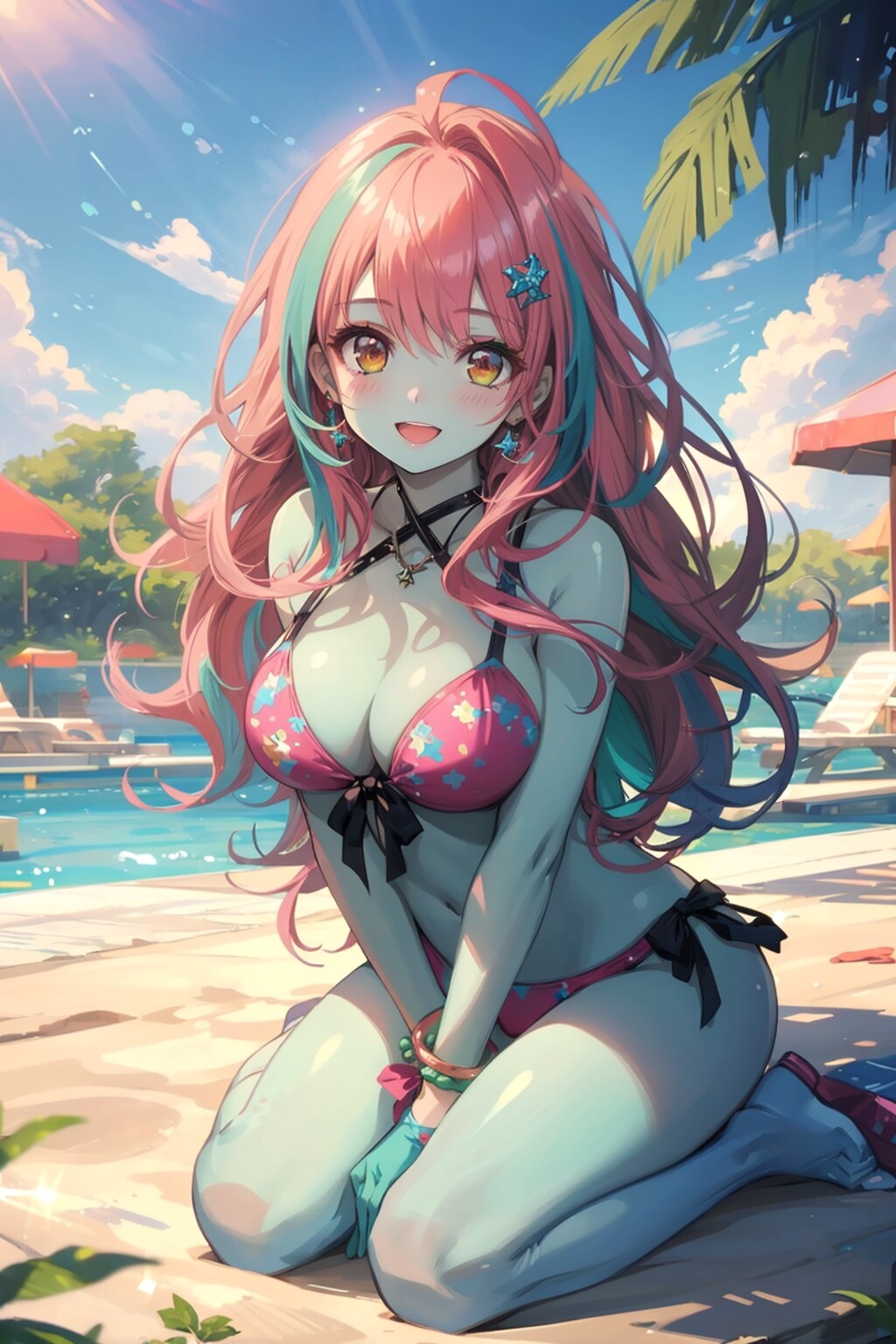 異色肌ギャル海へ