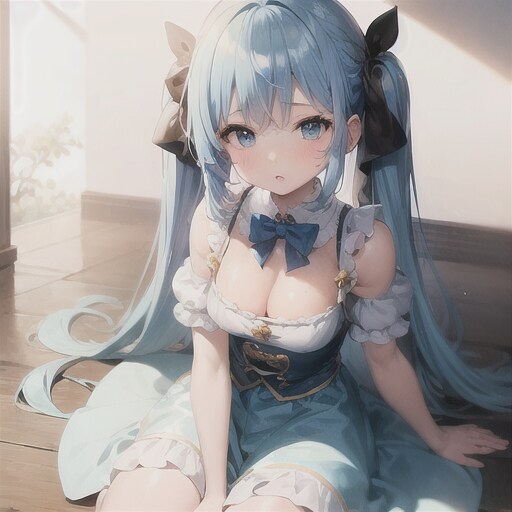 青髪メイドちゃん