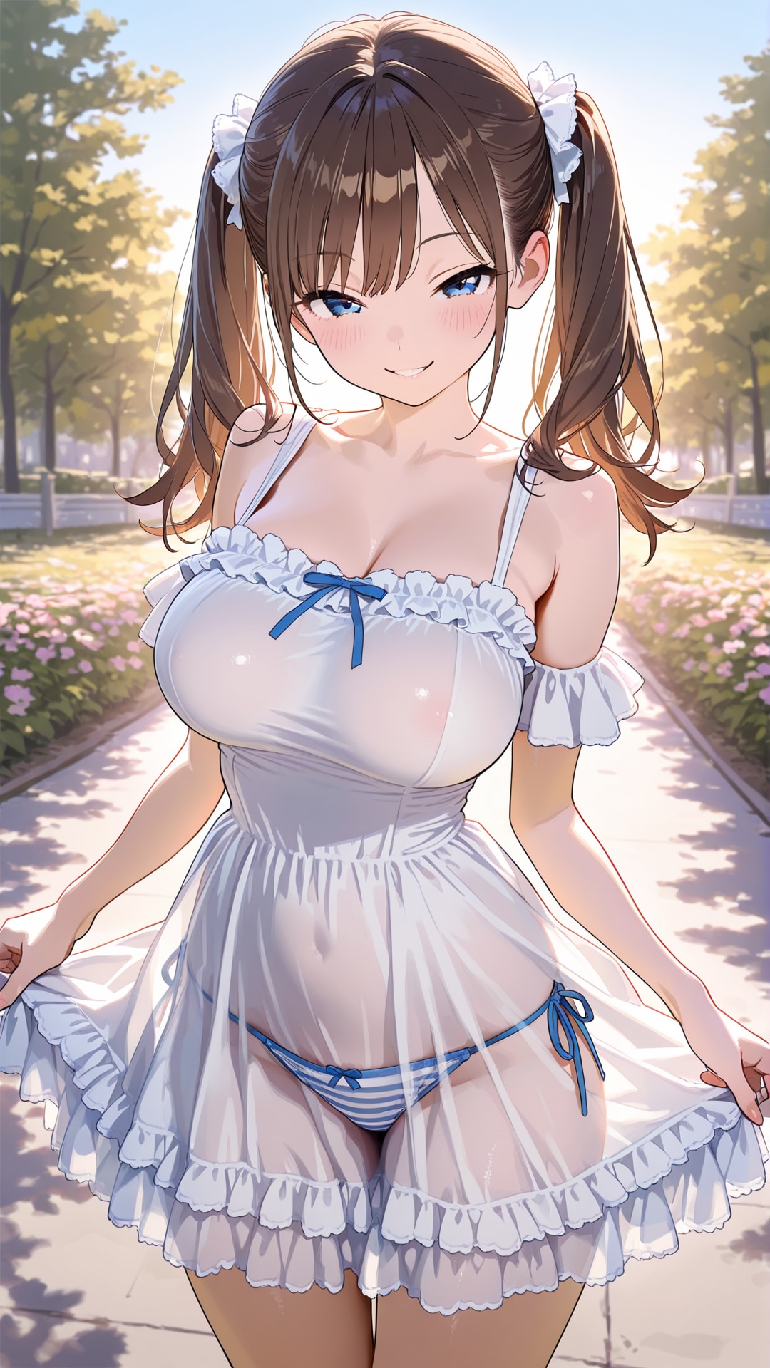 薄着パンチラ