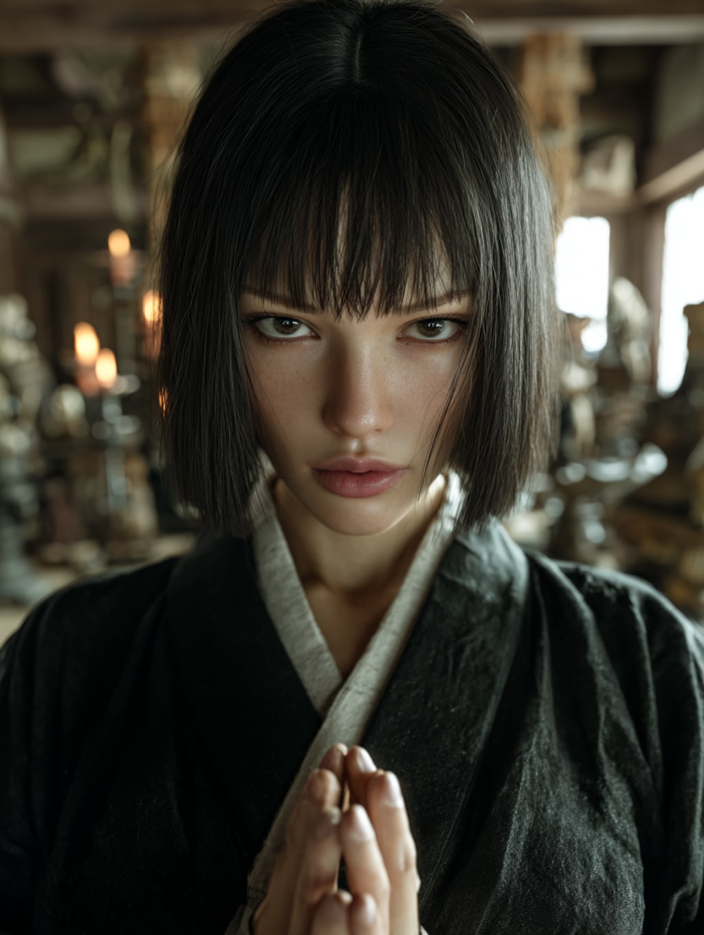 謎の庵主役のメイド13号