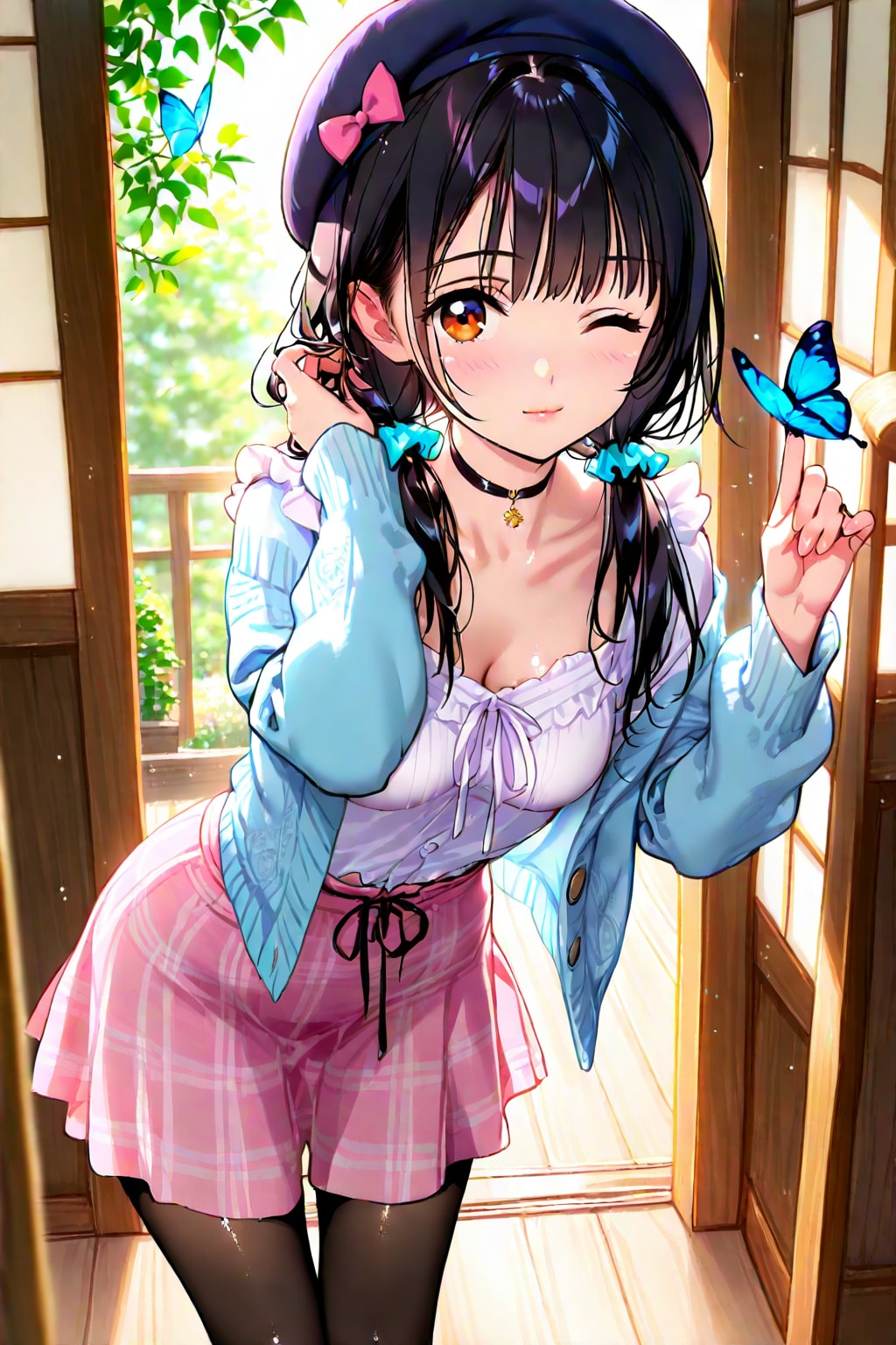 お兄ちゃん❤️葵の春使用の新しいお洋服似合ってるかなぁ～❤️