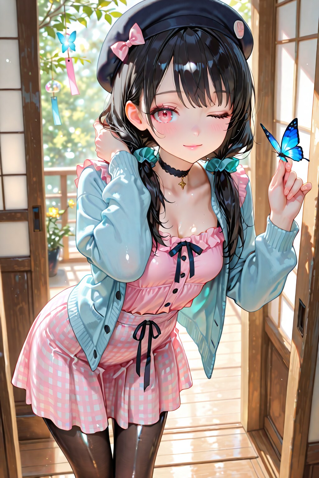 お兄ちゃん❤️葵の春使用の新しいお洋服似合ってるかなぁ～❤️