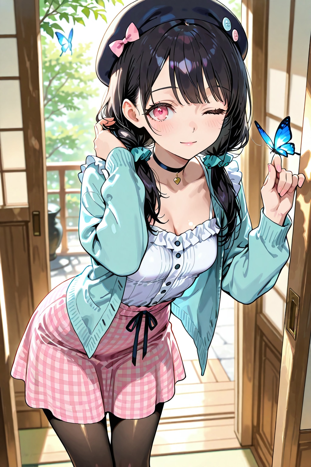 お兄ちゃん❤️葵の春使用の新しいお洋服似合ってるかなぁ～❤️ | の人気AIイラスト・グラビア