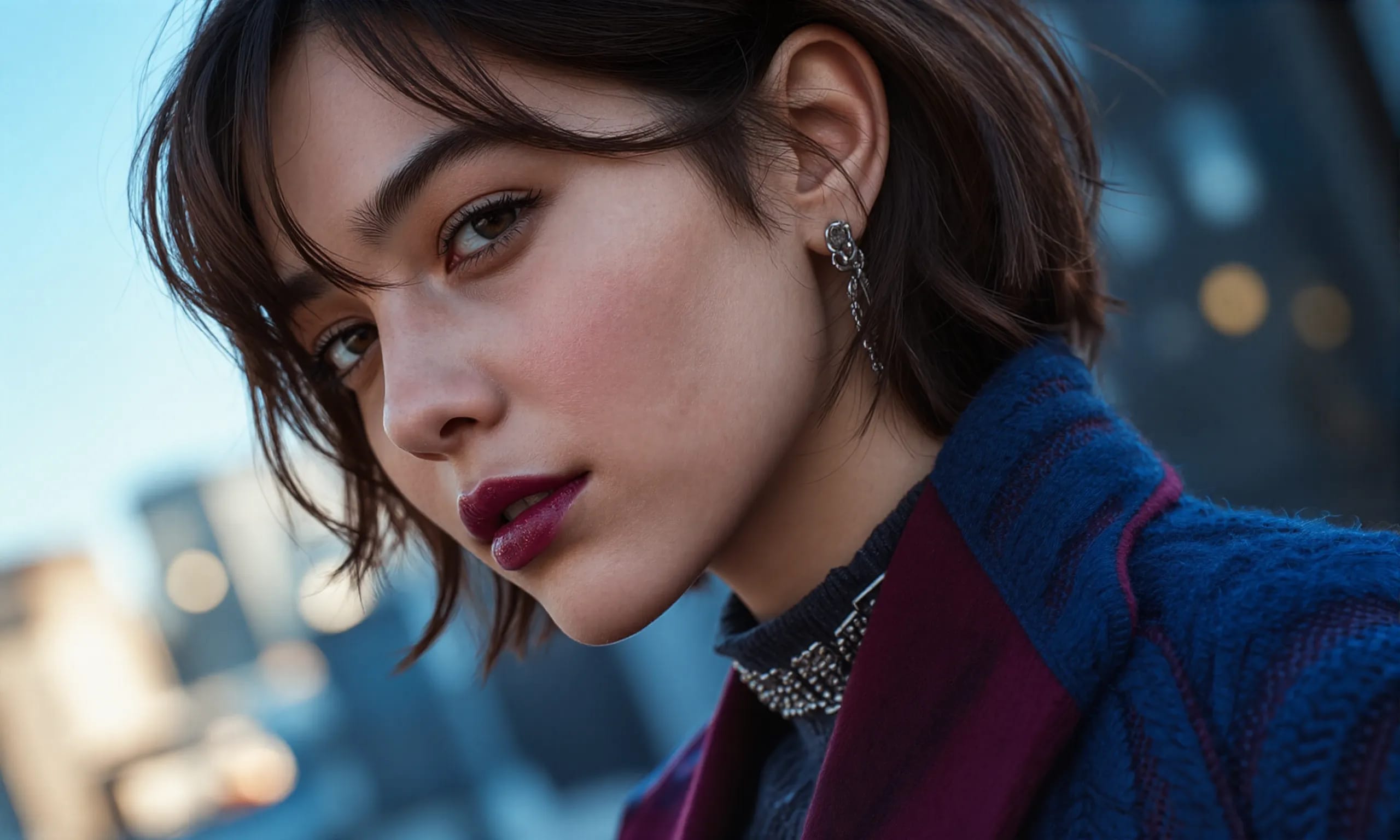 顔のアップ | の人気AIイラスト・グラビア