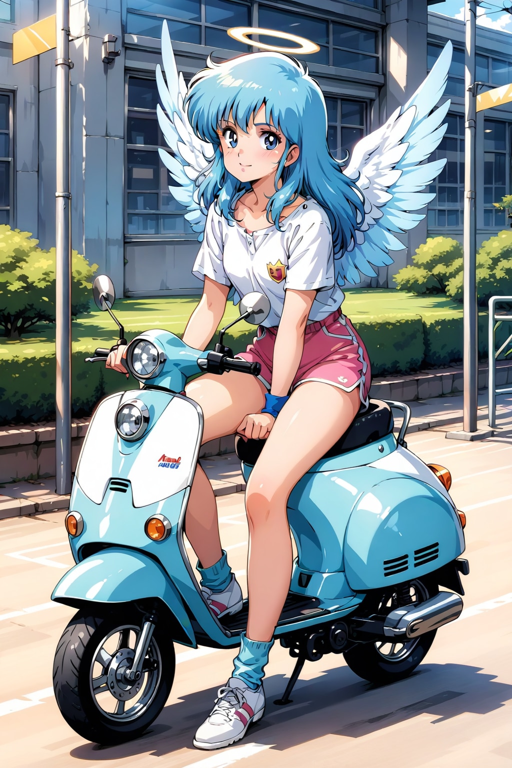 バイクに乗る天使少女_LARIMAR