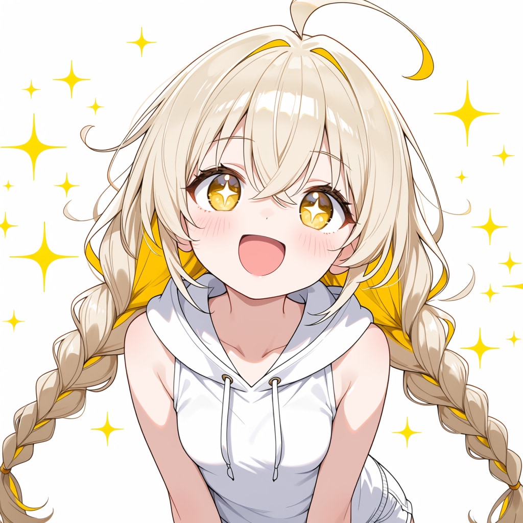 18.「み」→「三つ編み」ネコモ
