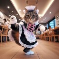 メイドカフェで働かされる猫 5枚目