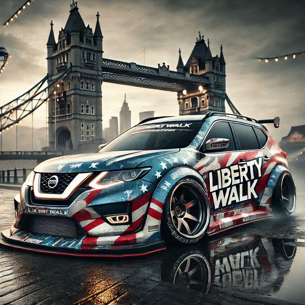 リバティーウォーク日産エクストレイルのドリ車 | の人気AIイラスト・グラビア