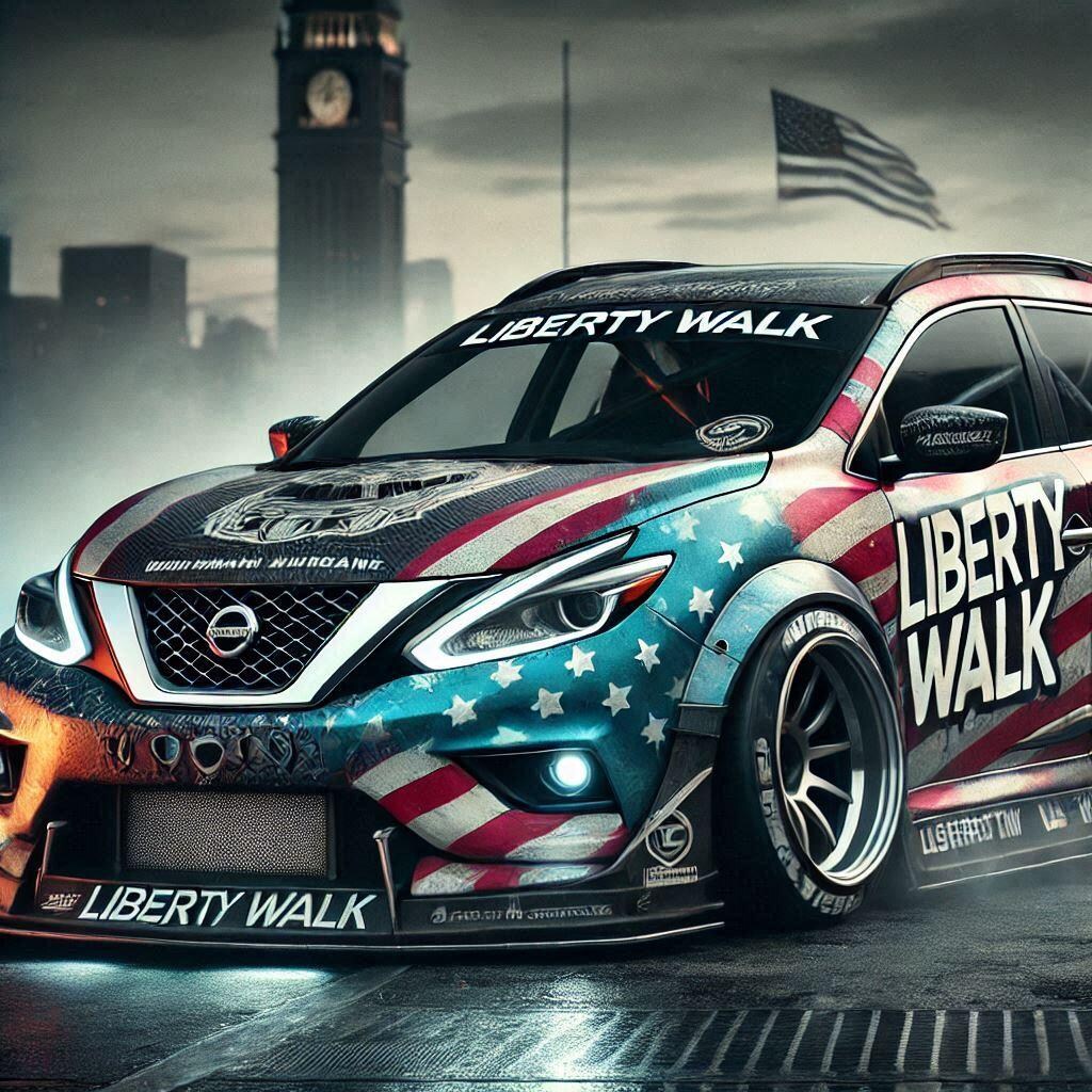 リバティーウォーク日産エクストレイルのドリ車