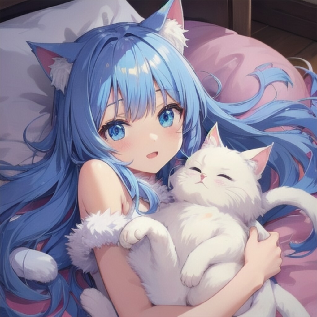 ふわふわの猫