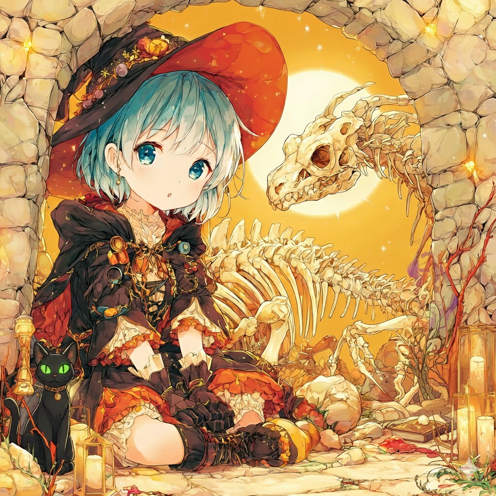 骨ドラゴンと魔女さま