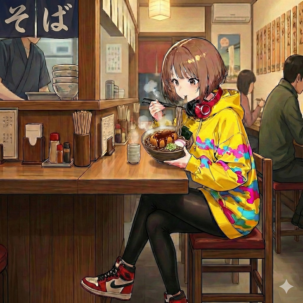 コロッケそば。