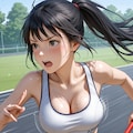 全力で走る巨乳、そして優勝 3枚目