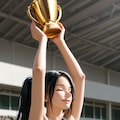 全力で走る巨乳、そして優勝 9枚目